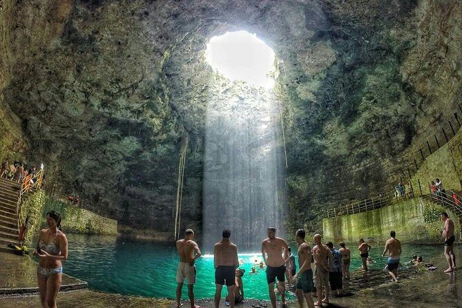 EXPERIENCE CHICHÉN ITZÁ at NIGHT, CENOTE, BUFFET & VALLADOLID - Cenote Hubikú Swim Time and the Regional Buffet Lunch