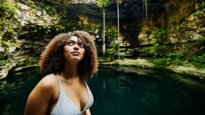 Tulum: Chichen Itza Adventure! Cenote Saamal and Valladolid - Cenote Saamal swim: getting ready, life jacket details, and the real schedule
